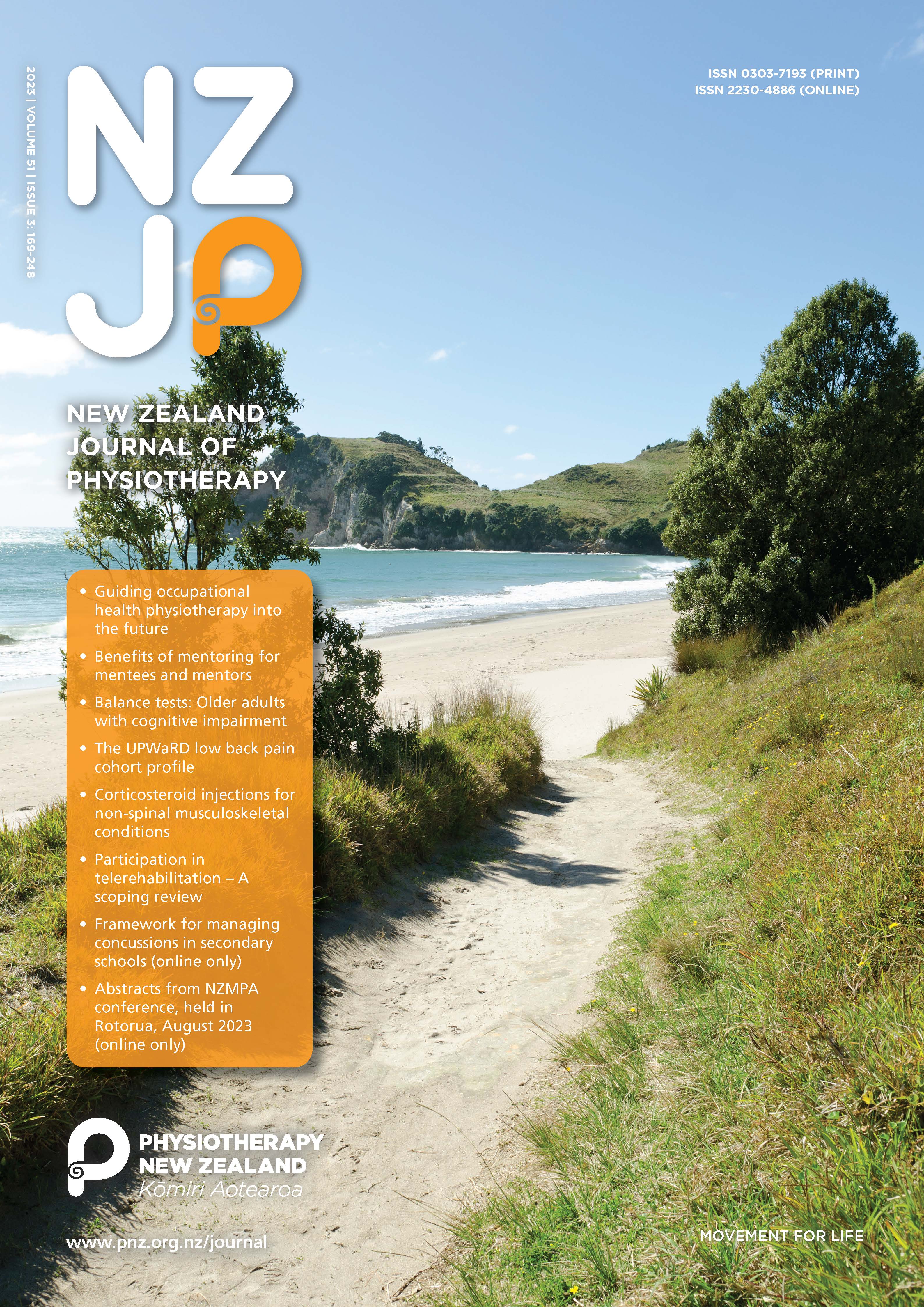 					View Vol. 51 No. 3 (2023): New Zealand Journal of Physiotherapy
				
